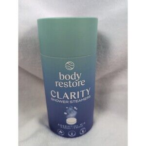 Body Restore Clarity Shower Steamers in Decorative Container 6 Tablets 6 Scents